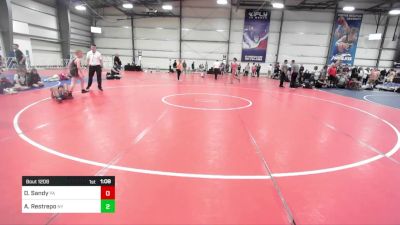 90 lbs 5th Place - Dakota Sandy, PA vs Alesandro Restrepo, NY