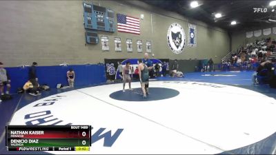 120 lbs Cons. Round 6 - Nathan Kaiser, Monache vs Denicio Diaz, Valencia