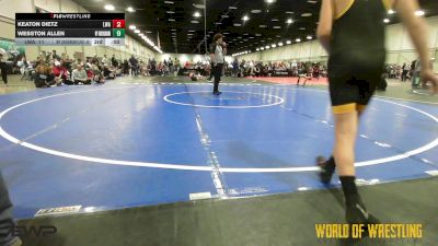 110 lbs Semifinal - Bowen Pearson, LWA 12U vs Lane Jackson, Wyoming Underground