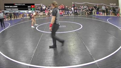 135 lbs Cons. Round 3 - Paige Powers, Peninsula vs Faith Williams, David Douglas