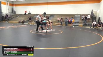 J-14 lbs Round 5 - Emmett Shedek, LMWC vs Jace Kinzenbaw, Hawkeye Wrestling Academy