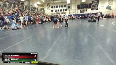 210 lbs Quarterfinal - Jackson Willis, Northwood vs Henry Tedrow, Highland