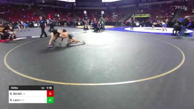 152 lbs Round Of 16 - Brokton Borelli, Los Banos (SJ) vs Brian Leon ...