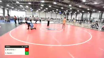 285 lbs Prelims - Qualeak Brumbrey, DE vs Colter Rankin, WY