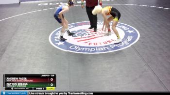 126 lbs Cons. Round 2 - Keyton Brebes, Morro Bay Wrestling vs Andrew Fazeli, Royal High School Wrestling