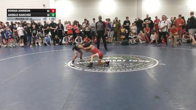 55 lbs Round Of 32 - Rowan Johnson, NC vs Angelo Sanchez, CA
