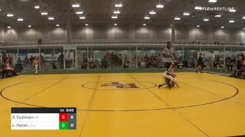 52 lbs Quarterfinal - Kameron Cushman, Iowa Blue vs Lucas Parish, Elite Athletic Club Stars