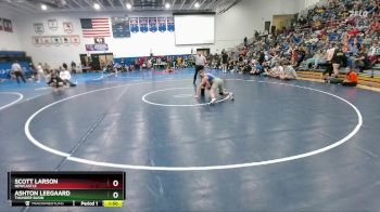 138 lbs Quarterfinal - Scott Larson, Newcastle vs Ashton Leegaard, Thunder Basin