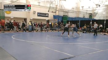 285 lbs Cons. Round 3 - Ross Worlds, Eastern vs Kaleb Britting, Messiah