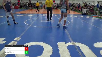 C-132 lbs Consi Of 8 #1 - Hunter Cox, PA vs Blake Muffley, PA