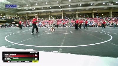 80 lbs Semifinal - Bearett Bowin, Columbus vs Mack Elsen, Great Bend