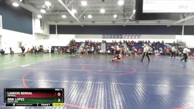 120 lbs Cons. Round 5 - Landon Bernal, Imperial vs Erik Lopez, Santa Ana