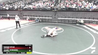 150 lbs Quarterfinal - Daniel Schraedel, Salem Hills vs Tayson Wylie, Box Elder