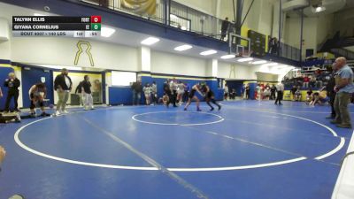140 lbs 3rd Place - TaLynn Ellis, Fort Smith Southside vs Giyana Cornelius, Edison Eagles