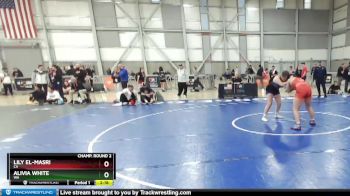 76 lbs Champ. Round 2 - Lily El-Masri, CA vs Alivia White, WA