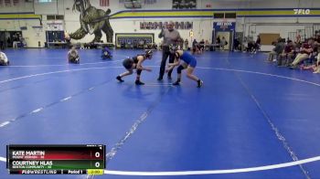 110 lbs Placement Matches (8 Team) - Courtney Hlas, Benton Community vs Kate Martin, Mount Vernon