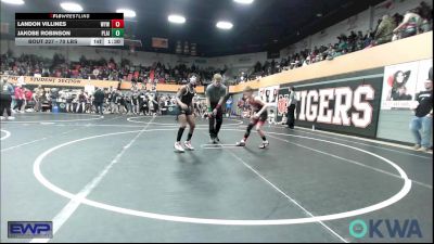 90 lbs Semifinal - Landon Villines, Weatherford Youth Wrestling vs Jakobe Robinson, Plainview Youth Wrestling Club