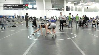 136 lbs 5th Place - Trever Kwiatkowski, Red Roots WC vs Drake Oatis, Newtown