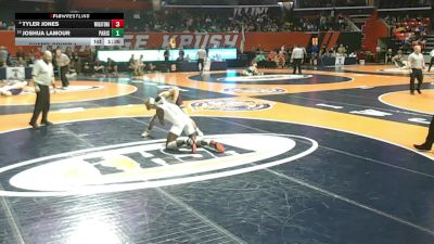 1A 165 lbs Champ. Round 1 - Joshua Lamour, Paris vs Tyler Jones, West Chicago (Wheaton Academy)