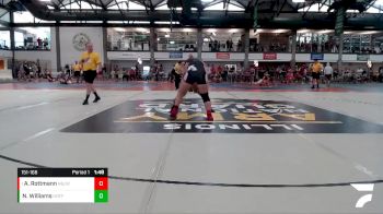 151-168 lbs Round 3 - August Rottmann, Highland Bulldog Jr. Wrestling vs Nakiza Williams, Richwoods High School