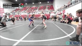 97 lbs Rr Rnd 3 - Payten Garcia, Tonkawa Takedown Club vs Sophie Brown, Choctaw Ironman