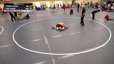 14U - 92 lbs Quarters - Lennox Gilbert, KFM WRESTLING vs Ivan Larsen, Kasson-Mantorville Wrestling Club