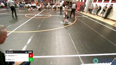 37 lbs Rr Rnd 5 - Rom Roybal, Pryor Tigers vs Baylor Bay, Sperry Wrestling Club