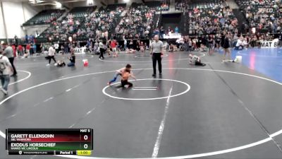 55 lbs Quarterfinal - Garett Ellensohn, SBL Warriors vs Exodus Horsechief, Hawks WC Lincoln