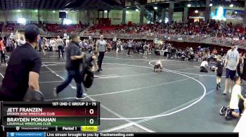 75 lbs Champ. Round 1 - Brayden Monahan, Louisville Wrestling Club vs Jett Franzen, Broken Bow Wrestling Club