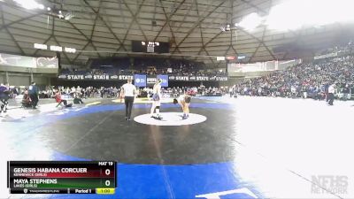 Girls 3A/4A 145 Cons. Round 4 - Maya Stephens, Lakes (Girls) vs Genesis Habana Corcuera, Kennewick (Girls)