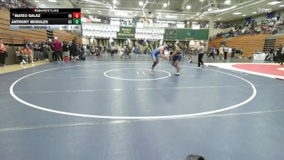 215 lbs Champ. Round 1 - Mateo Galaz, Rancho Bernardo vs Anthony Morales, University City