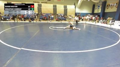 141 lbs Cons. Round 3 - Sebastian Cambray, Liberty vs Xavier Nguyen, Bluefield State
