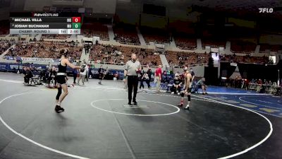 113-D2 Quarterfinal - Michael Villa, Ironwood High School vs Josiah Buchanan, Mountain View (Marana) High School