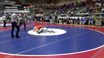 6A 150 lbs Semifinal - Caiden Saavedra, Jonesboro High School vs Abram Goodwin, Rogers Heritage High School
