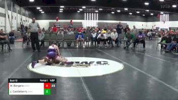 95 lbs Placement Matches (8 Team) - Jamiel Castleberry, Illinois Menace vs Weston Borgers, Beast Mode
