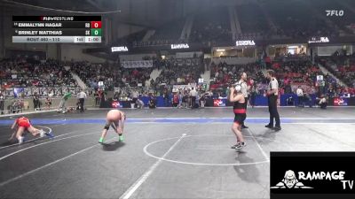 110 lbs Cons. Semi - EmmaLynn Hagar, Red Devil vs Brinley Matthias, Sabetha Kids