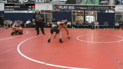 128 lbs Rr Rnd 2 - Christian Garcia, VHW Red - HSC vs Koen Sola, Broad Axe Green - HSC