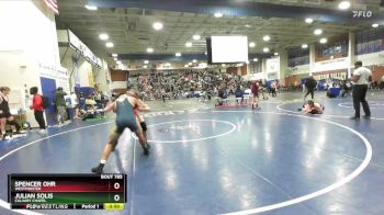 138 lbs Cons. Round 4 - Spencer Ohr, Westminster vs Julian Solis, Calvary Chapel