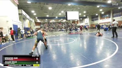 138 lbs Cons. Round 4 - Spencer Ohr, Westminster vs Julian Solis, Calvary Chapel