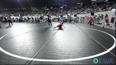 46 lbs Consi Of 8 #2 - Skylin Hart, Kiefer Youth Wrestling Club vs Clara Collier, Morrison Takedown Club