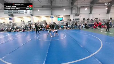 50 lbs Cons. Round 1 - Norah Gann, Team Gann Wrestling vs Jaime Hernandez, Bordertown Brawlers Wrestling Club