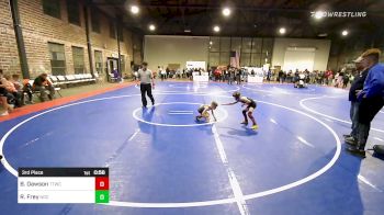 58 lbs 3rd Place - Bennett Dawson, Team Tulsa Wrestling Club vs Robert Frey, Norman Grappling Club