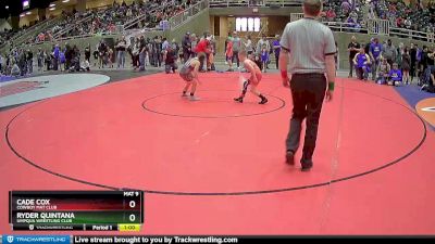 84 lbs Cons. Round 1 - Cade Cox, Cowboy Mat Club vs Ryder Quintana, Umpqua Wrestling Club