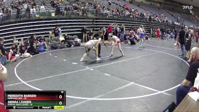 120 lbs Finals (8 Team) - Sierra Loader, Kansas Aqua Lizard vs Meredith Bargen, Nebraska Red