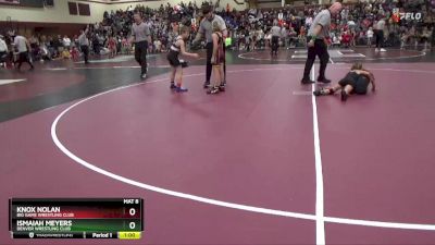 SPW-17 lbs Round 2 - Ismaiah Meyers, Denver Wrestling Club vs Knox Nolan, Big Game Wrestling Club