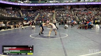 2A 132 lbs Cons. Round 1 - Kaden Rosenbrock, Pasquotank vs Maddock Cody, Seaforth