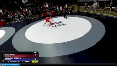 145 lbs Quarterfinal - Alias Raby, California vs Anthony Peraza, California