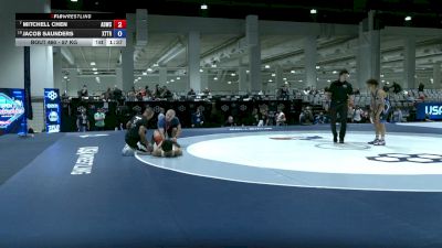 57 kg Quarters - Mitchell Chen, American Dream Wrestling Club vs Jacob Saunders, Xtreme Training