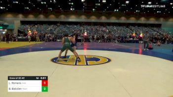 120 lbs Consolation - Logan Romero, Carlsbad HS vs Brock Bobzien, Poway A