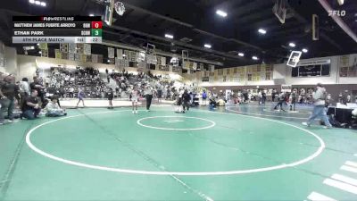 78 lbs 5th Place Match - Matthew James Fuerte Arroyo, Brawley Gladiators Wrestling vs Ethan Park, So Cal Hammers Wrestling